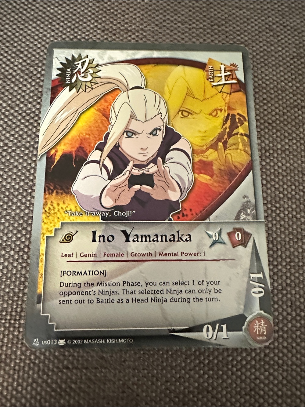 Naruto CCG, Set 6 Eternal Rivalry: Ino Yamanaka N-US013 Trading Card
